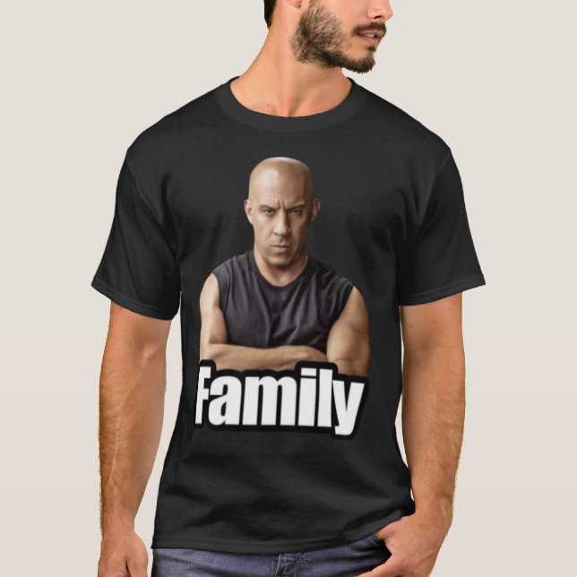 Vin Diesel FAMILY MEME boy T Shirt (Framsida)