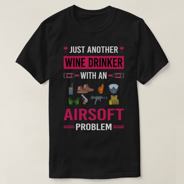 Vin Drinker Airsoft T Shirt (Design framsida)