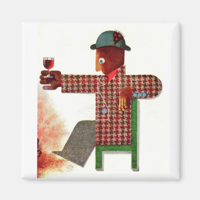 vin drinker AKA oenophile Magnet (Framsidan)