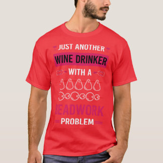 Vin Drinker Beadwork Beading Bead Pärlor T Shirt