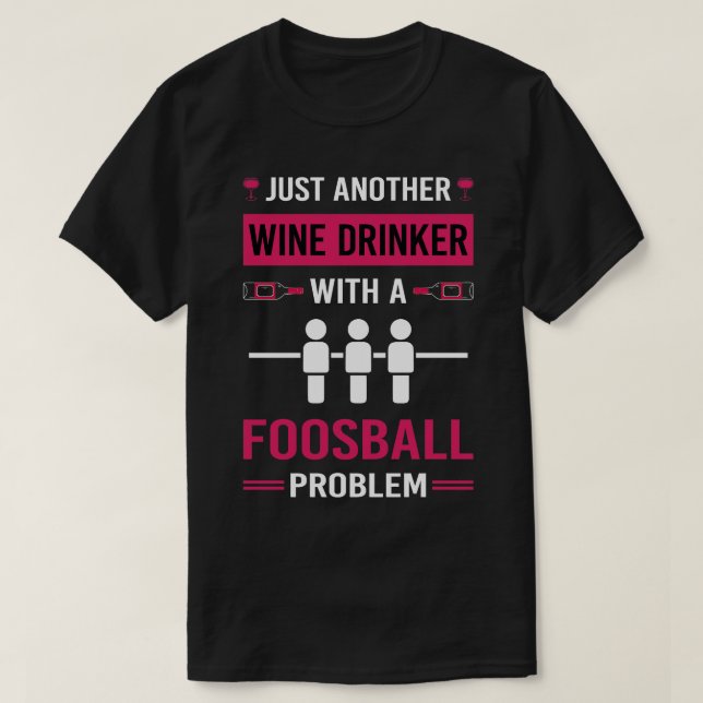 Vin Drinker Foosball T Shirt (Design framsida)