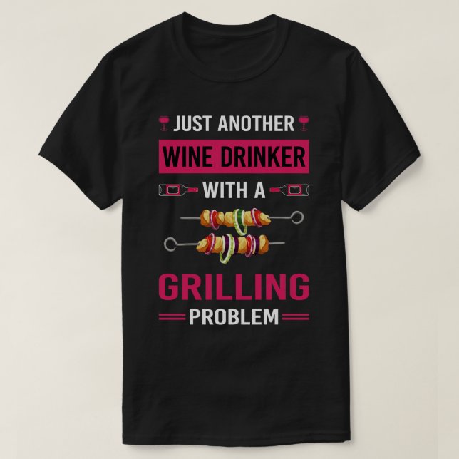 Vin Drinker Grills T Shirt (Design framsida)