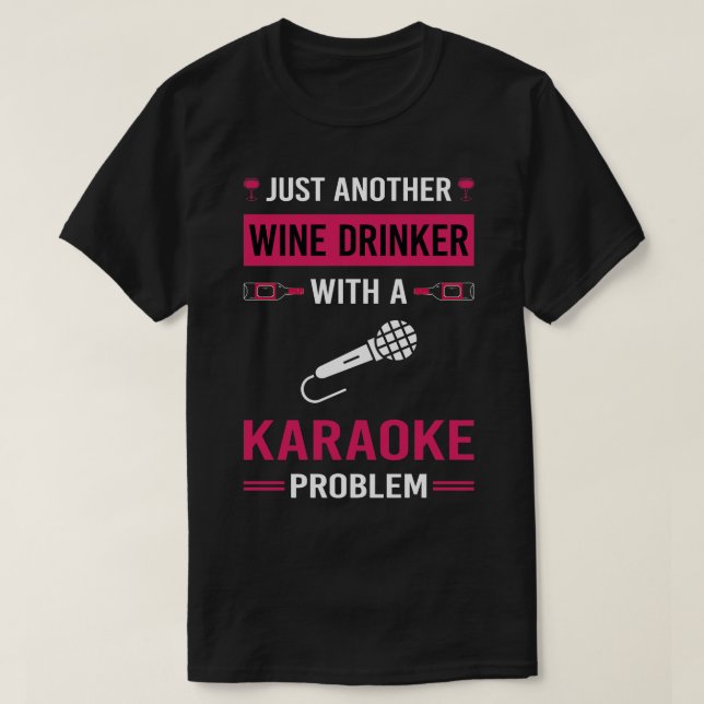 Vin Drinker Karaoke T Shirt (Design framsida)
