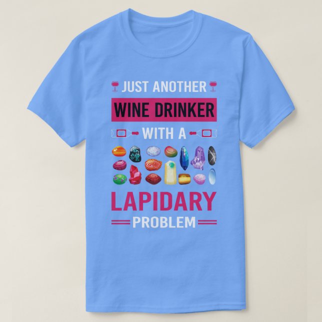 Vin Drinker Lapidarist för bärbara datorer T Shirt (Design framsida)