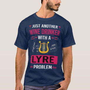Vin Drinker Lyre T Shirt