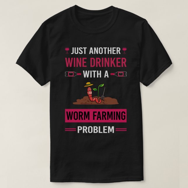 Vin Drinker Mask Farmer Vermiculture Verm T Shirt (Design framsida)