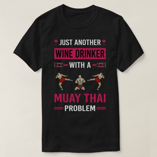 Vin Drinker Muay Thai T Shirt (Design framsida)