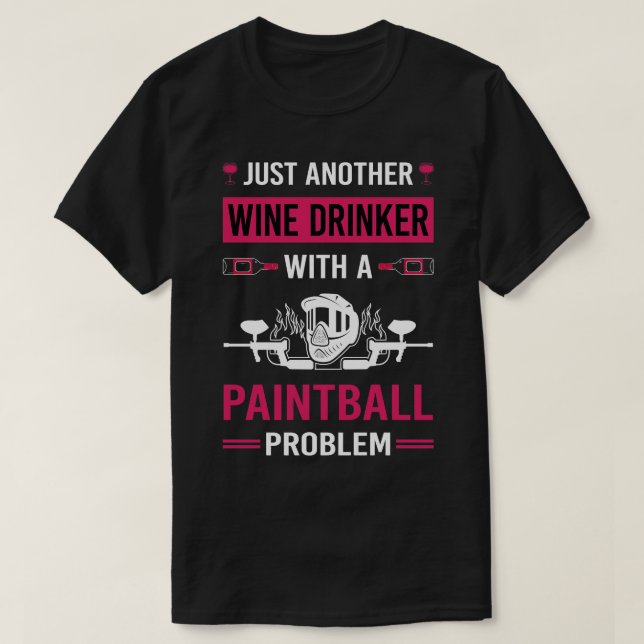 Vin Drinker Paintball T Shirt (Design framsida)