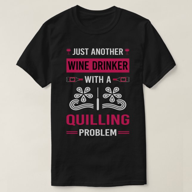 Vin Drinker Quilling T Shirt (Design framsida)