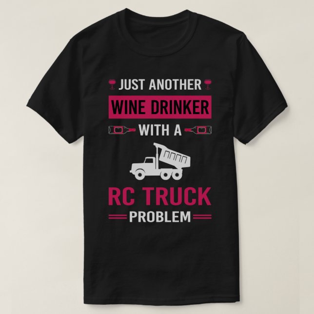Vin Drinker RC Lastbil Lastbilar T Shirt (Design framsida)