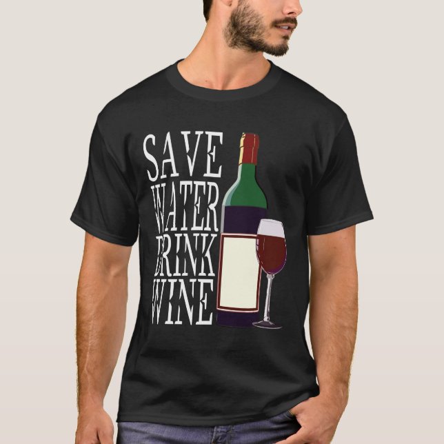 Vin Drinker Red Vin Winemaker Vino Red Vin Bott T Shirt (Framsida)
