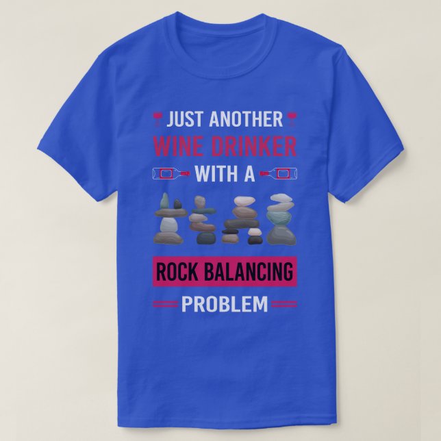 Vin Drinker Sten Balancing Stone Stones Sten Sta T Shirt (Design framsida)