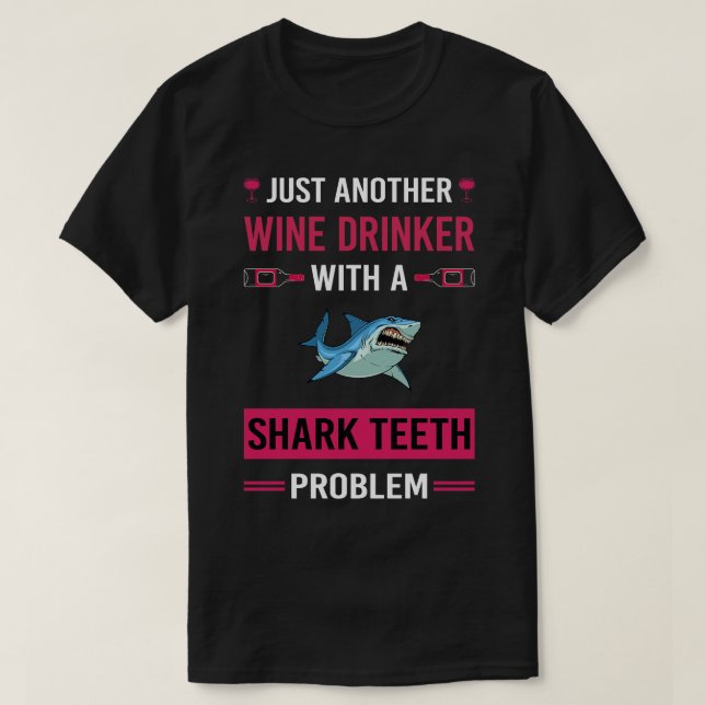 Vin Drinker Teeth T Shirt (Design framsida)