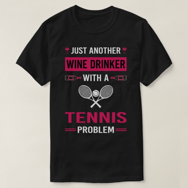 Vin Drinker Tennis T Shirt (Design framsida)