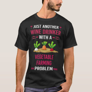 Vin Drinker Vegetable Farming Farmer T Shirt