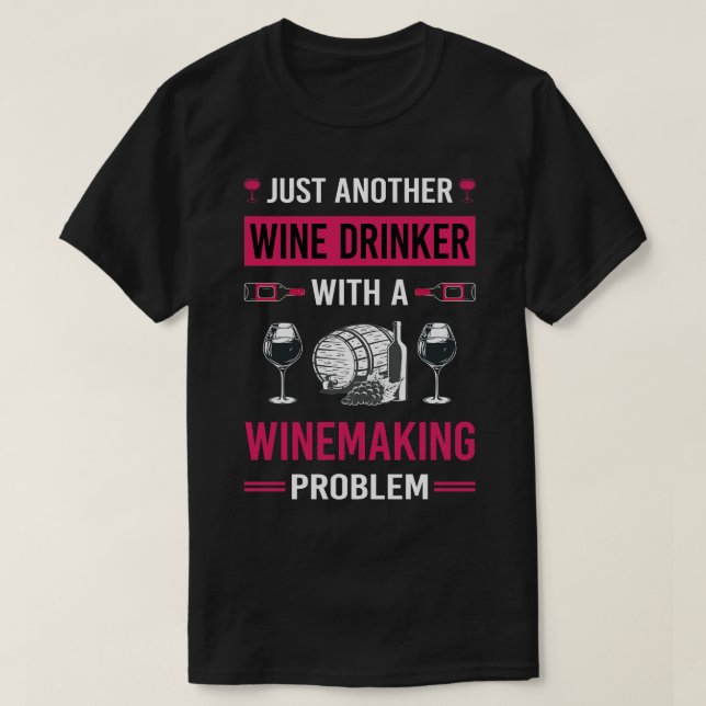 Vin Drinker Winemaking Winemaker T Shirt (Design framsida)