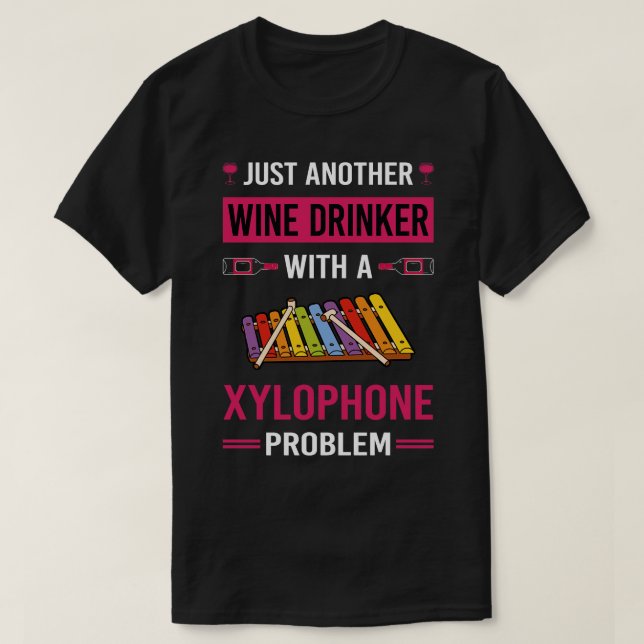 Vin Drinker Xylophone T Shirt (Design framsida)