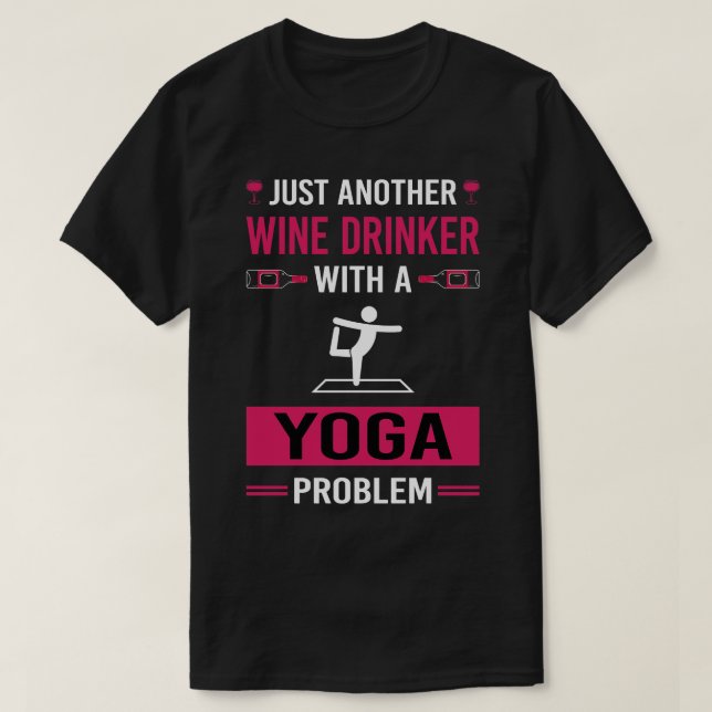 Vin Drinker Yoga T Shirt (Design framsida)