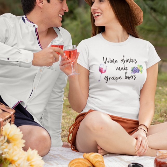 Vin-drinkers gör att Älskare blir roligt att säga T Shirt (Skapare uppladdad)