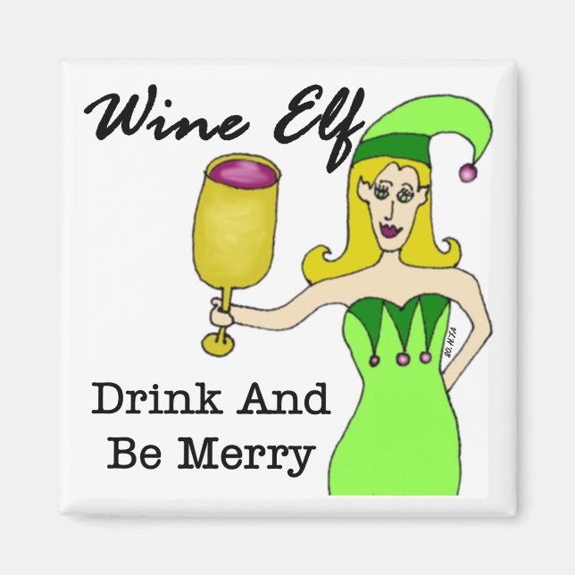 Vin Elf Fridge Magnet (Framsidan)