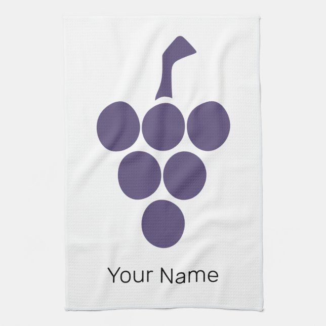 Vin eller Vin för druvsaft och druvsaft Kökshandduk (Vertikal)