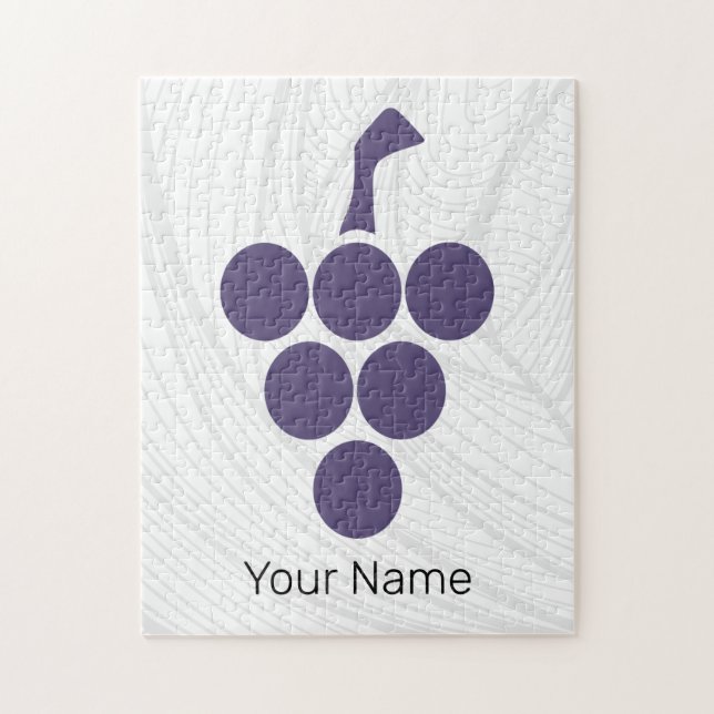 Vin eller Vin för druvsaft och druvsaft Pussel (Vertikal)