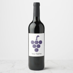 Vin eller Vin för druvsaft och druvsaft Vinflaska Etikett