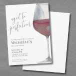 Vin Enkel sextionde Födelsedagsfesten<br><div class="desc">Elegant Red Vin Enkel sextio sextionde Födelsedagsfest inbjudan. Fira 60 års liv med denna klassiska inbjudan till elegant med en stor vattenfärgad röd och grått vin glas på högerna, ge den med en modern tvist. Den övre delen av inbjudan visar "Åldras till Perfektion" i skripttypografi, parad med ett mer klassiskt...</div>
