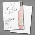 Vin Enkel sextionde Födelsedagsfesten Inbjudningar<br><div class="desc">Sofistikerad Vin - 60:e Födelsedagsfest inbjudan. Markera sextio år med denna tidslasch och inbjudan till elegant, med en stor vattenfärgsfärgad rosa och grått vin flaska på högerna för en contemporary vid beröring. "Åldras till Perfection" visas elegant överst i skripttypografi, med ett klassiskt serif-teckensnitt som används för den återstående texten. Den...</div>