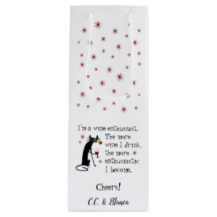Vin Enthusiast Funny Quote med Kat