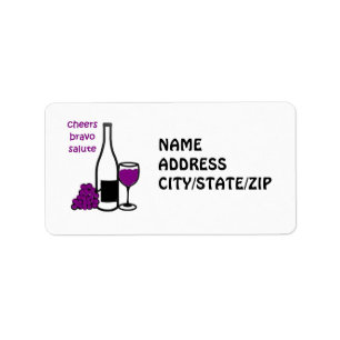 VIN ENTUSIAST-ADRESSETIKETTER ADRESSETIKETT