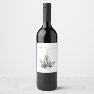 Vin-etikett - Aloe you Vera Münch Vinflaska Etikett