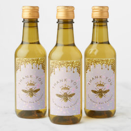 Vin-etikett för drottningsbees utformning vinetikett