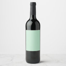 Vin-etikett för elegant Mint Grönt