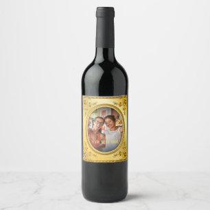 Vin-etikett Vinflaska Etikett
