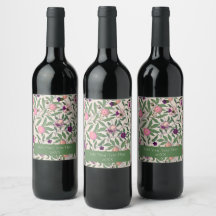 VIN-ETIKETT: WILLIAM MORRIS : POMEGRANATES