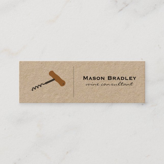 Vin expert mini visitkort (Framsida)