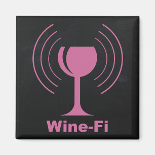 Vin-Fi Vin Älskare Humor Magnet