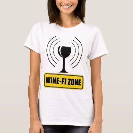 Vin-Fi Zon Vin Glass WiFi Vinkarare T Shirt