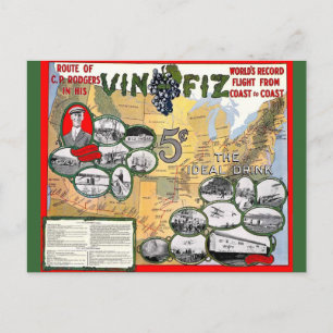Vin Fiz Vykort