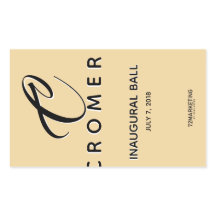 VIN FLASKA ETIKETT CHAMPAGNE INAUGURAL BOLL STICKE