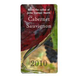 Vin flaska etikett fraktsedel