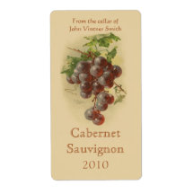 Vin flaska etikett