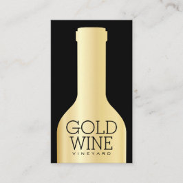 Vin Flaska | Golden Visitkort