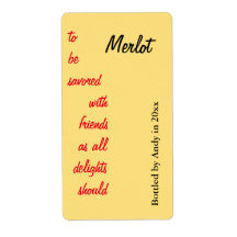 vin flaska-manusetikett för vin flaska