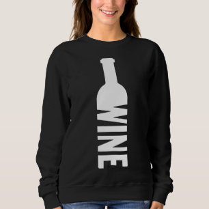 Vin Flaska och ett glas Vin T Shirt