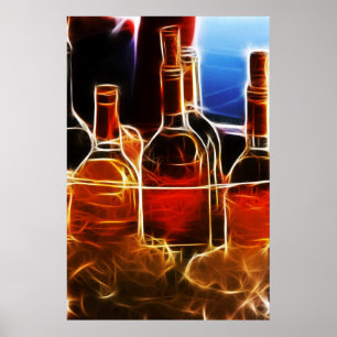 Vin flaska Poster