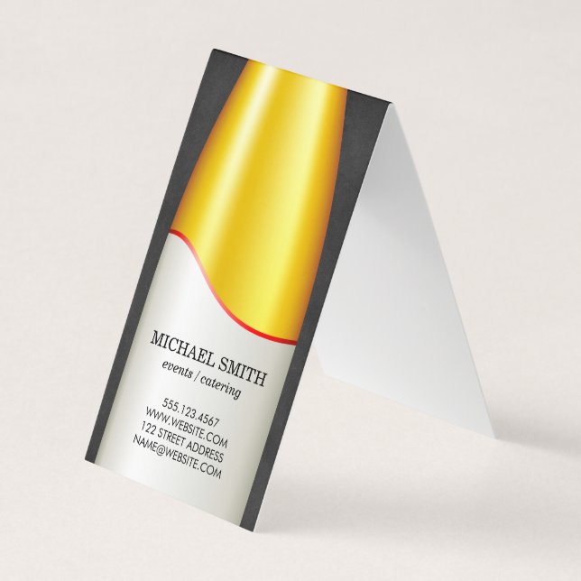 Vin Flaska Visitkort (Framsida)