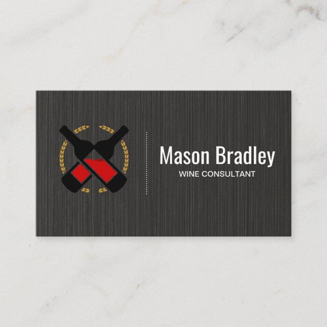 Vin Flaskor | Maskiner Visitkort (Framsida)