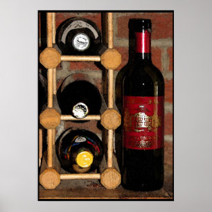 Vin Flaskor Poster